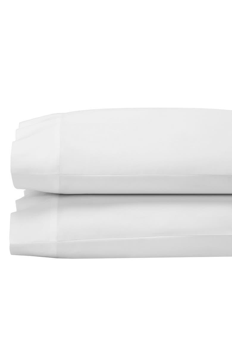Calvire Supima Cotton Sateen Pillowcases - Set of 2, Main, color, White