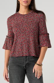 Liverpool Los Angeles Bell Sleeve Top
