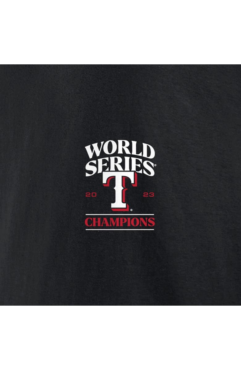FANATICS Youth Fanatics Branded Black Texas Rangers 2023 World Series Champions Signature Roster T-Shirt, Alternate, color, 