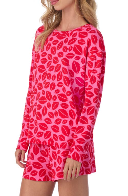 Room Service Pjs Print Short Pajamas In Red
