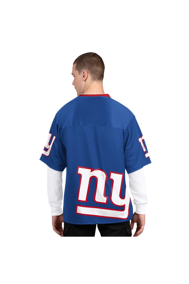 Men's Starter  Royal/White New York Giants Short Sleeve & Long Sleeve T-Shirt Combo Pack, Alternate, color, Royal