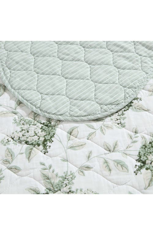 Laura Ashley Ramona Quilt & Sham 3-piece Set In Green