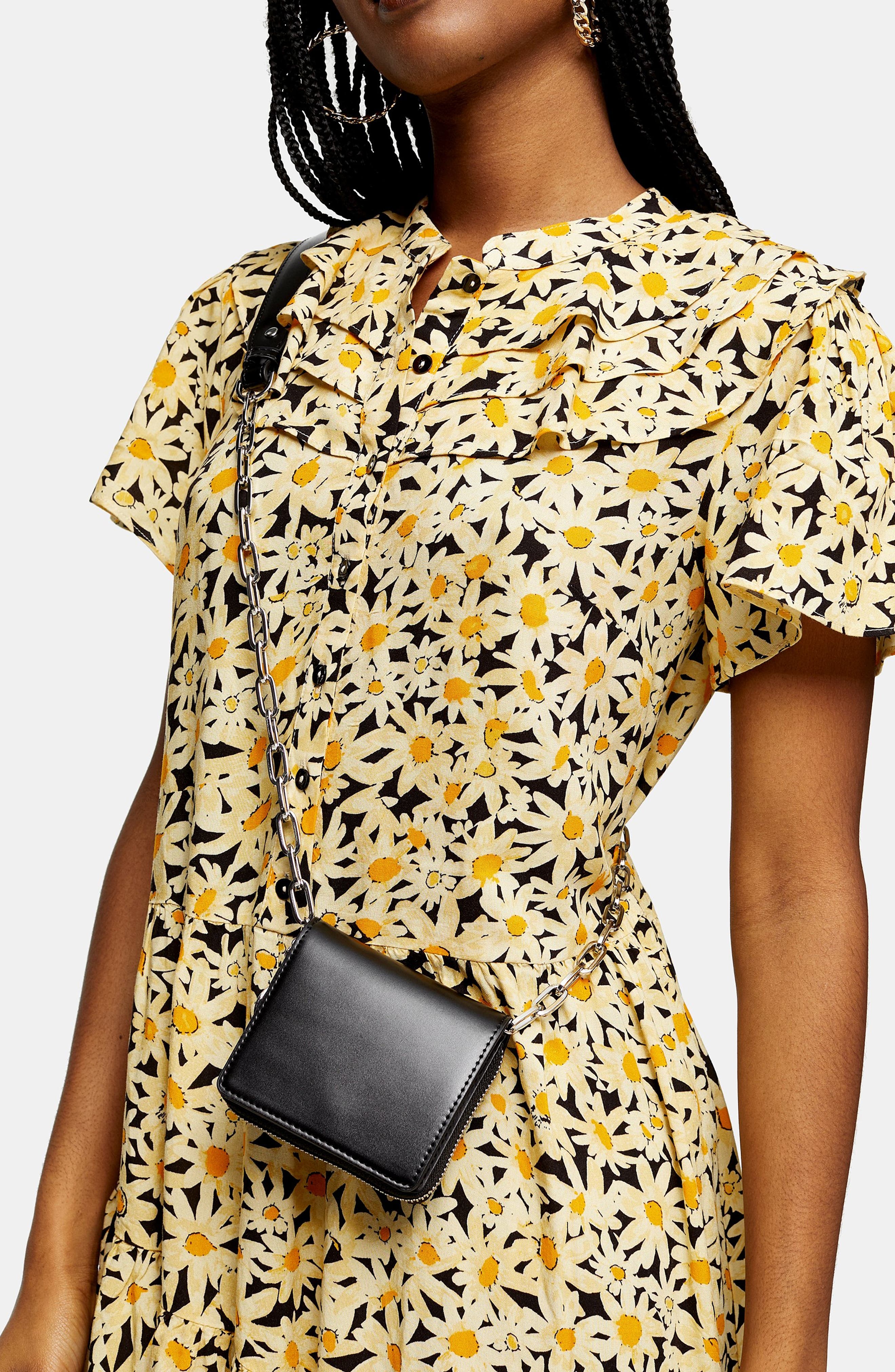 Topshop Faux Leather Crossbody Bag, Alternate, color, 