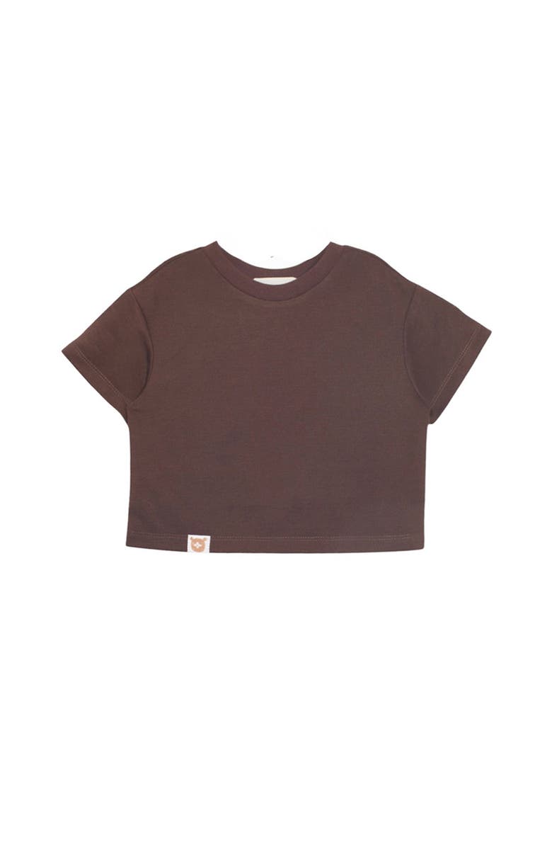 Beckett and Bear Nash Brown Short Sleeve Top, Main, color, Brown