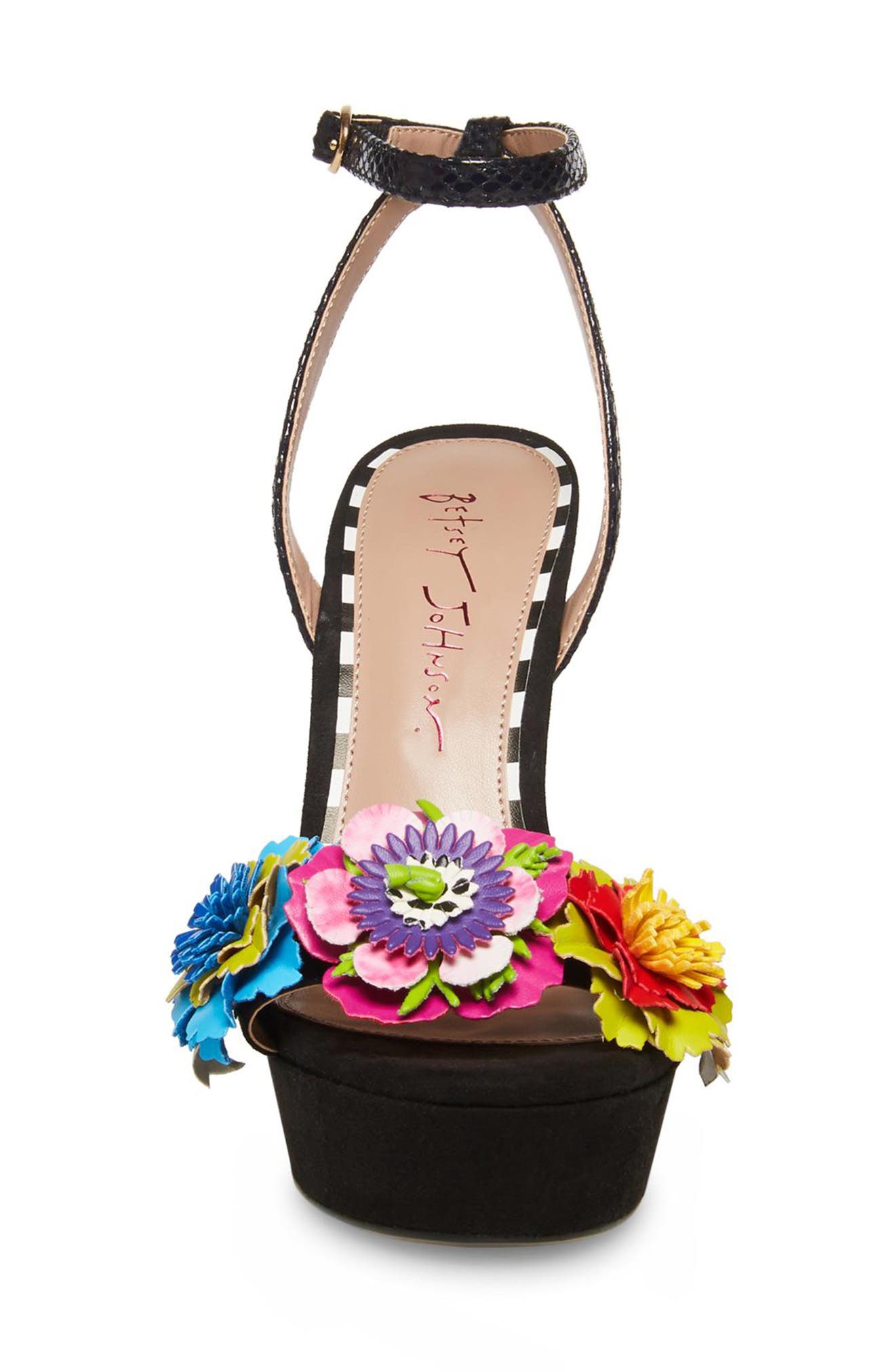 Betsey Johnson Milana Platform Ankle Strap Sandal, Alternate, color, 