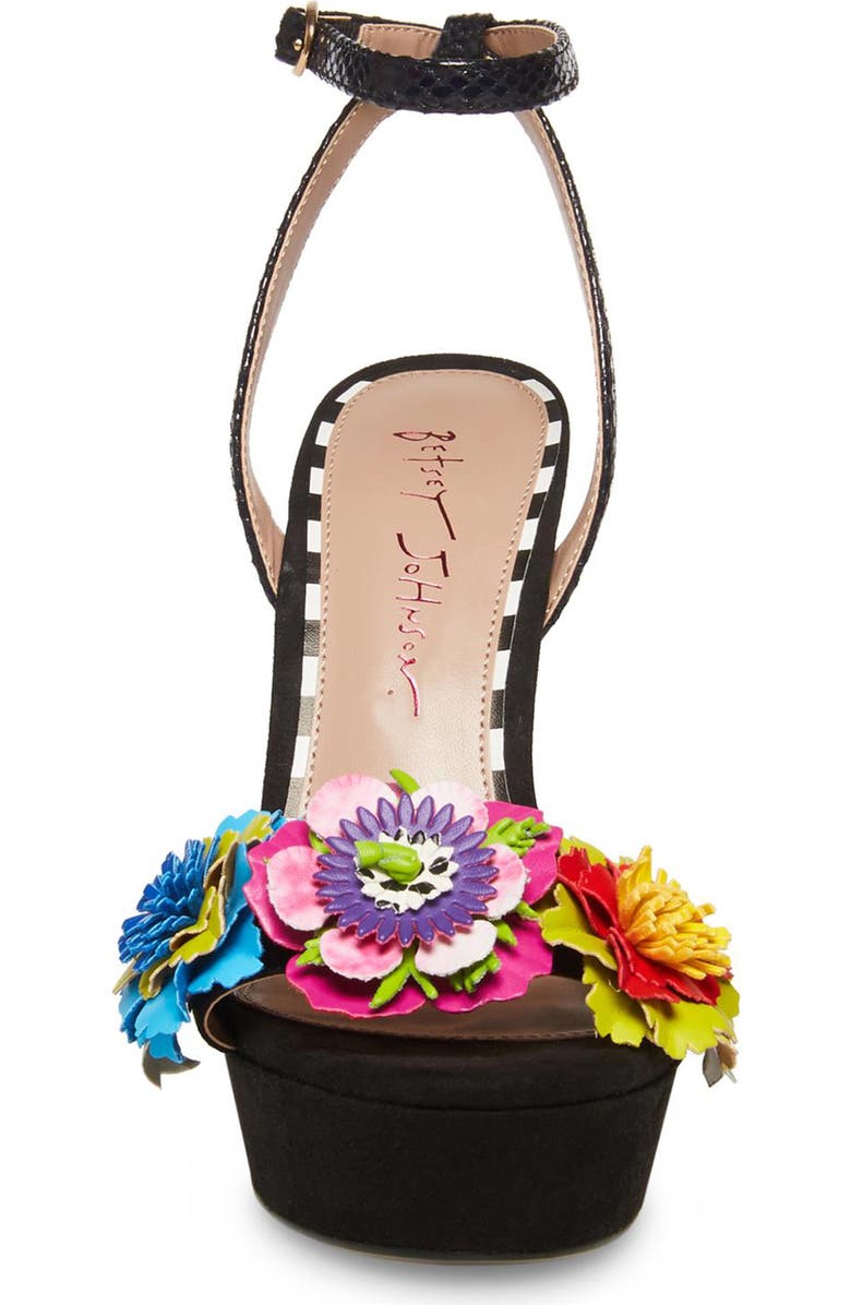 Betsey Johnson Milana Platform Ankle Strap Sandal, Alternate, color,