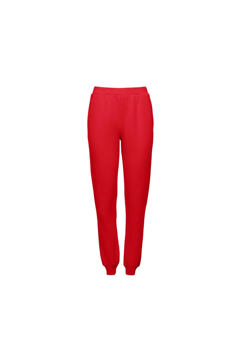 Women's Organic Cotton Teddy Everywhere Jogger, Alternate, color, Pop