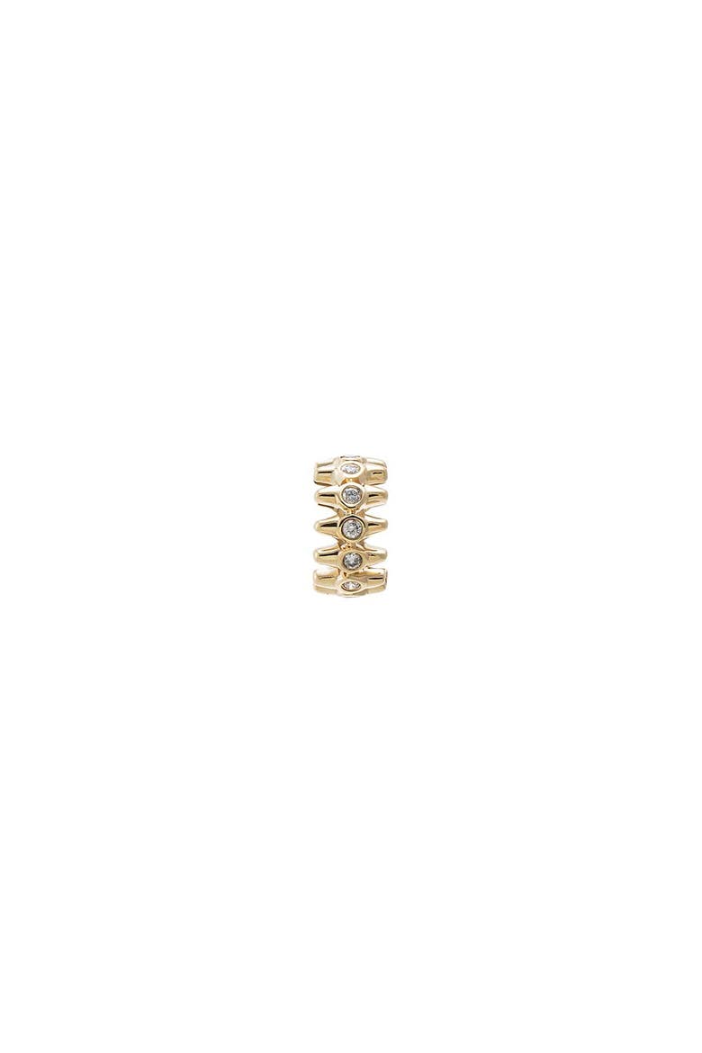 Diamond Bezel Spiked Rondelle Charm 14K, Alternate, color, 14K Gold