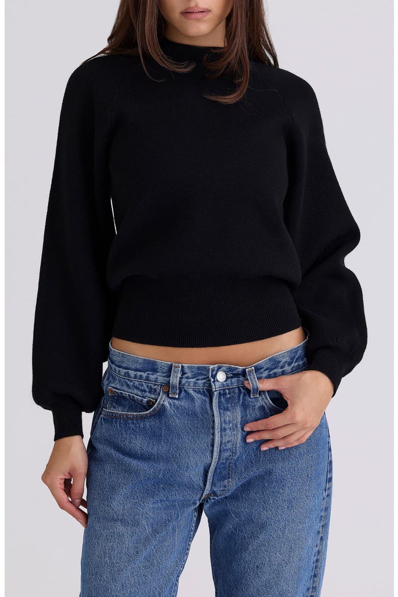 Cressida Wool Blend Sweater, Main, color, BLACK