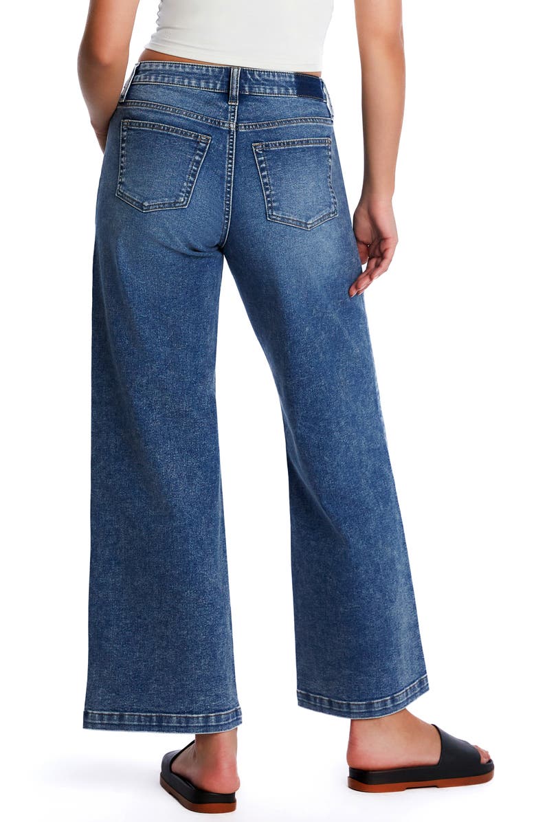 HINT OF BLU Clever High Waist Wide Leg Jeans, Alternate, color, New Orleans Blue