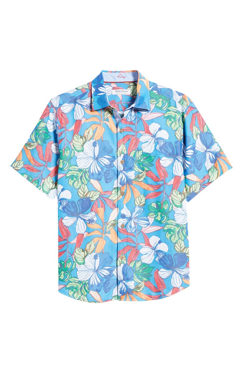 Tommy Bahama Coconut Point Luau Floral Sleeve Button-Up Shirt, Alternate, color,