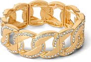 Jessica Simpson Link Bracelet with Crystals