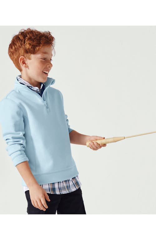 Lands' End Boys Half Zip Pullover In Dream Blue