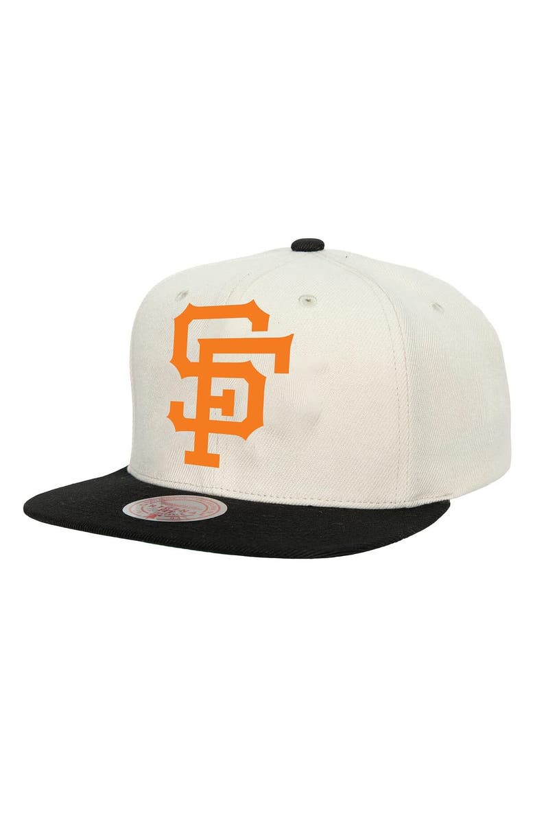 Mitchell & Ness Men's Mitchell & Ness Cream San Francisco Giants Cooperstown Collection Basic Flip Snapback Hat, Main, color, Cream