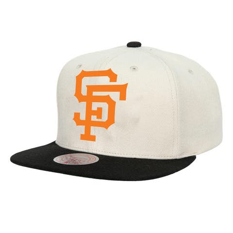 Men's Mitchell & Ness Cream San Francisco Giants Cooperstown Collection Basic Flip Snapback Hat