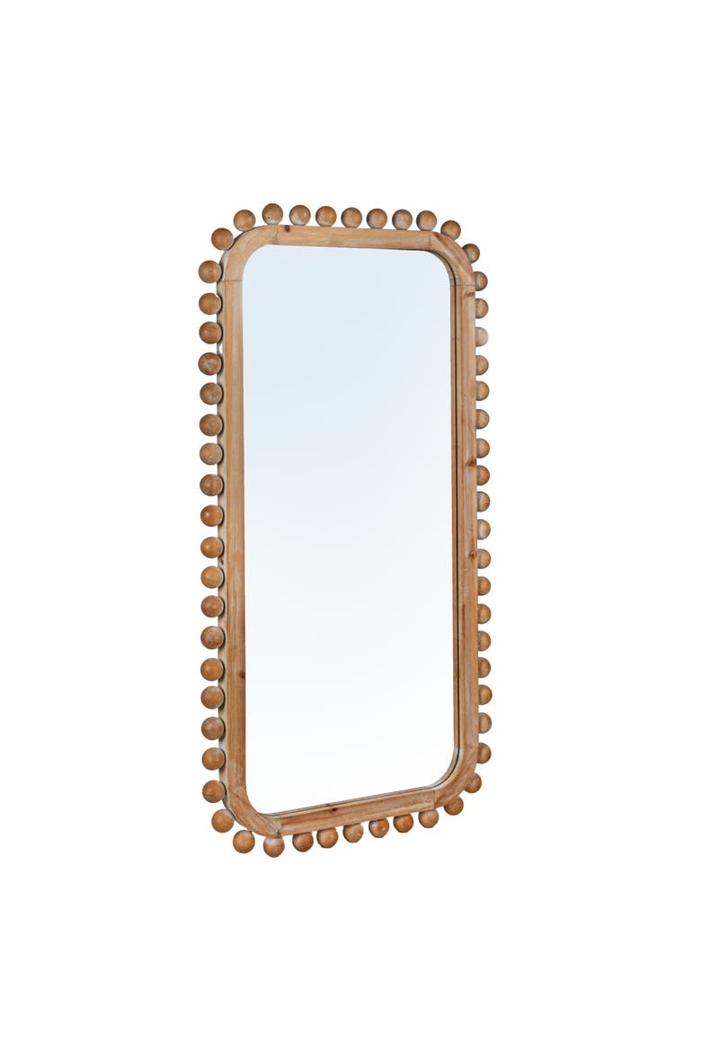Firwood Boho-Southwestern Rectangular Wall Mirror, Natural, Main, color, Natural