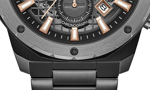 Kenneth Cole New York The Hollis Chronograph Bracelet Watch, 45mm In Black