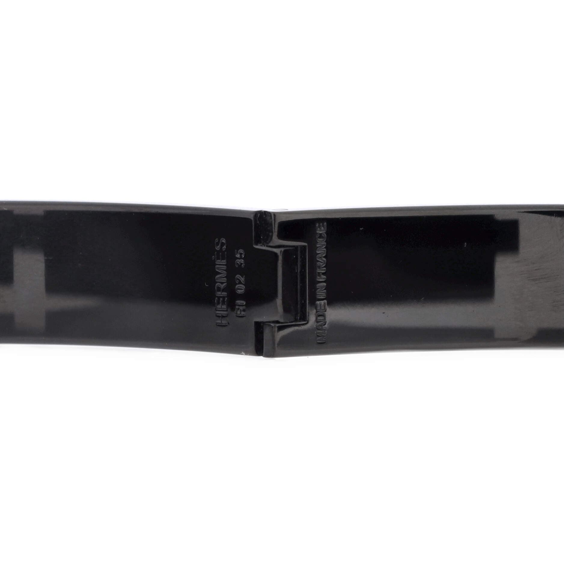 So Black Clic HH Bracelet Enamel Narrow, Alternate, color, Black