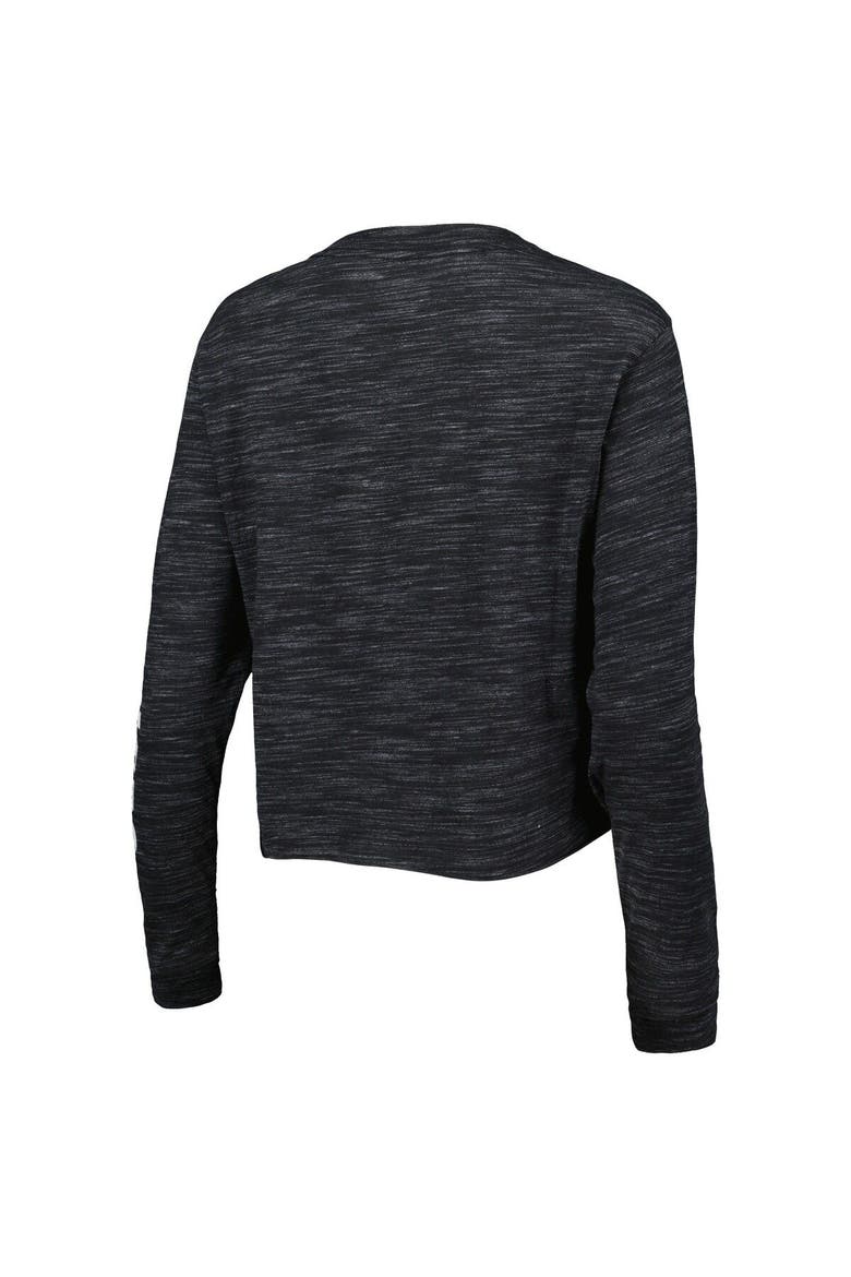 Women's New Era Black Pittsburgh Steelers Crop Long Sleeve T-Shirt, Alternate, color, Black