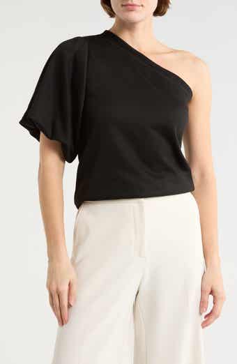 Tart Joylyn One Shoulder Flutter Sleeve Top