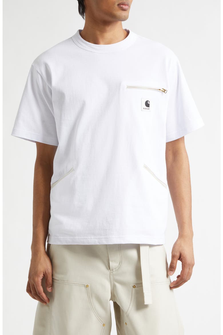 Carhartt WIP Cotton Jersey T-Shirt, Main, color, WHITE