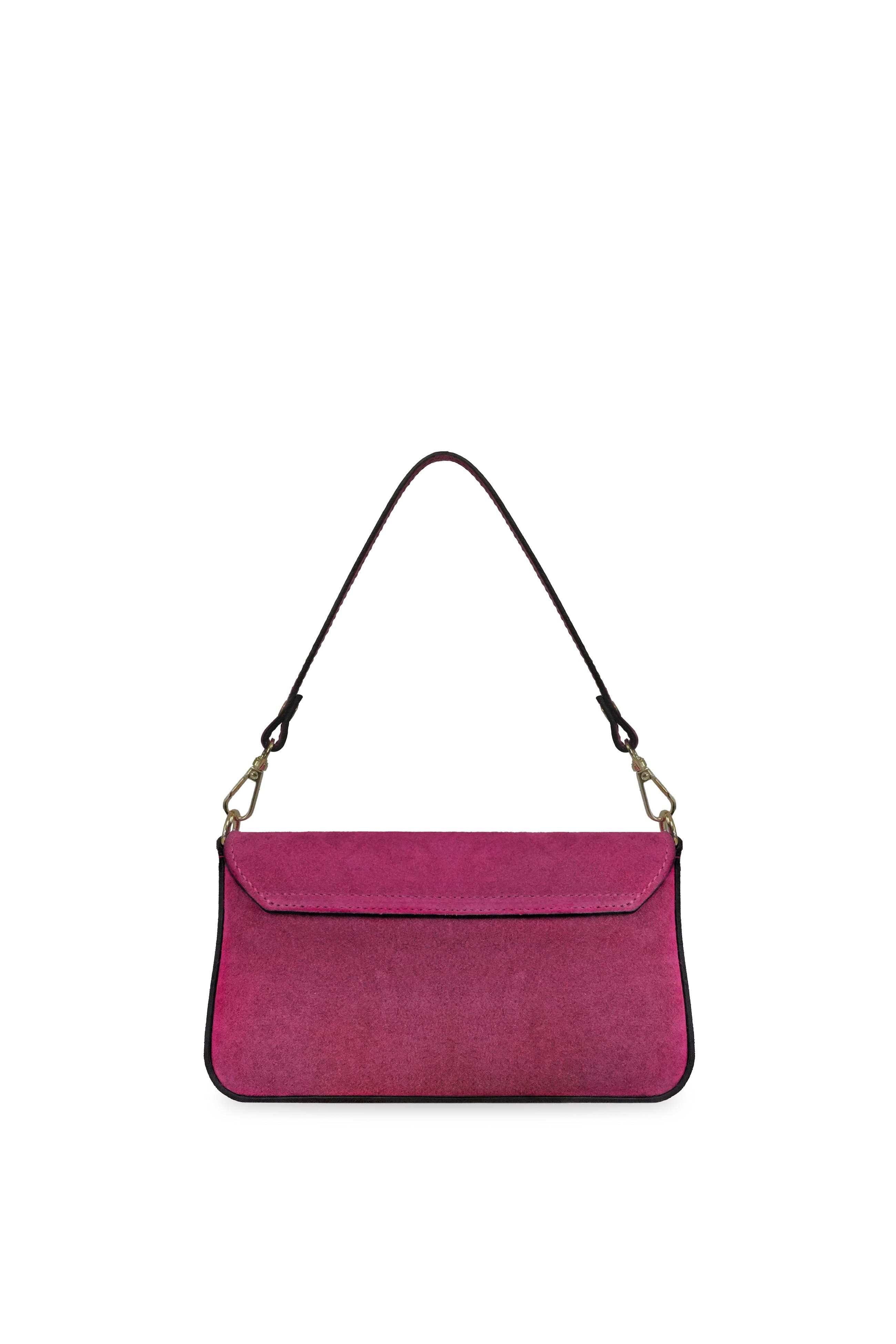 The Munro Suede Shoulder Bag, Alternate, color, Hot Pink