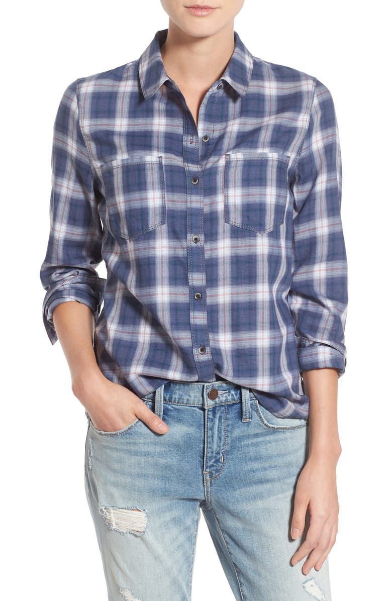 Treasure & Bond Treasure&Bond Plaid Cotton Shirt, Main, color, 