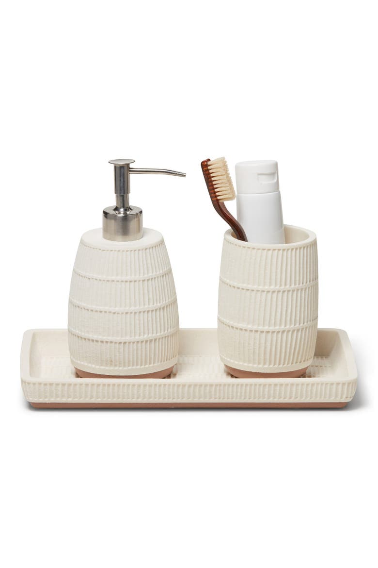 3-Piece Bathroom Accessories Set, Main, color, CREAM