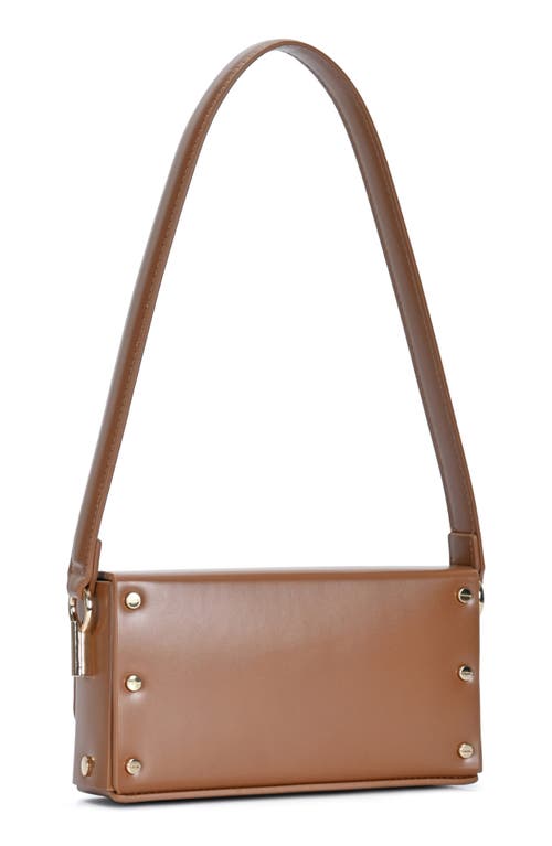 Madison West Structure Mini Shoulder Bag In Tan