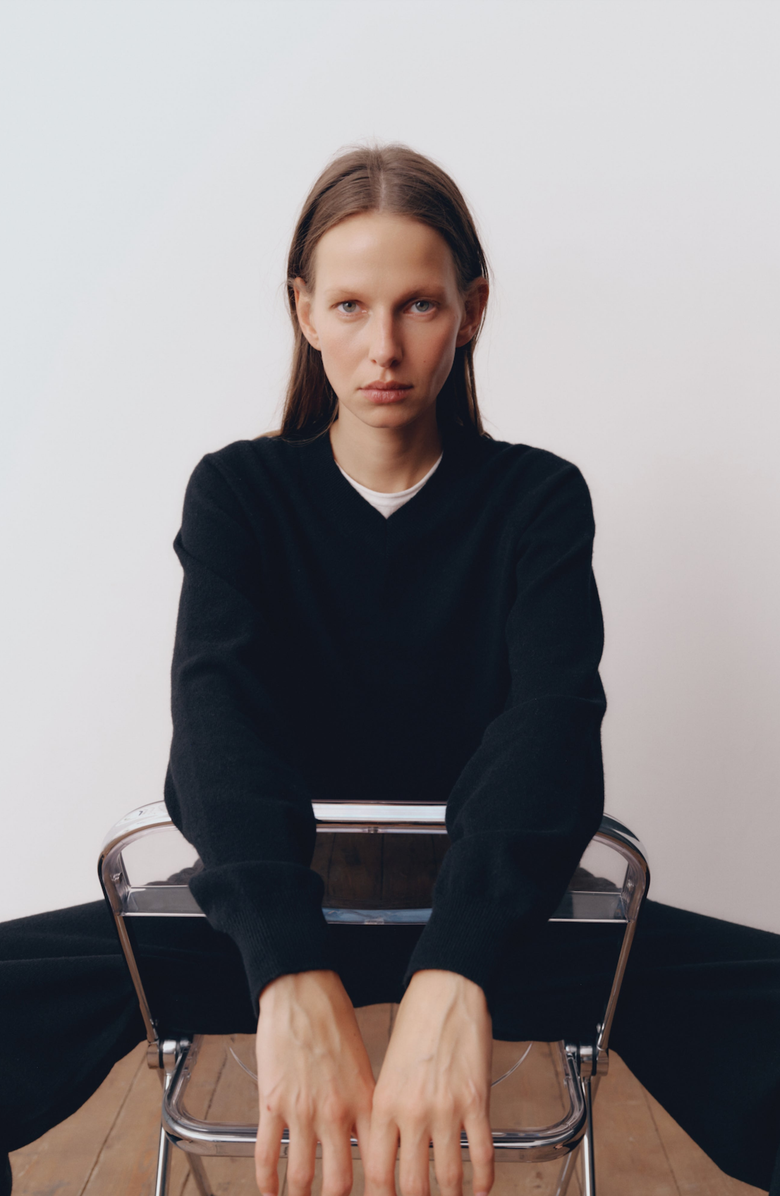 All My Love Jess Sweater, Alternate, color, Onyx