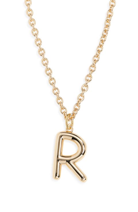 The Big Puffy Initial Pendant Necklace