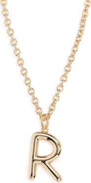 ROXANNE ASSOULIN The Big Puffy Initial Pendant Necklace