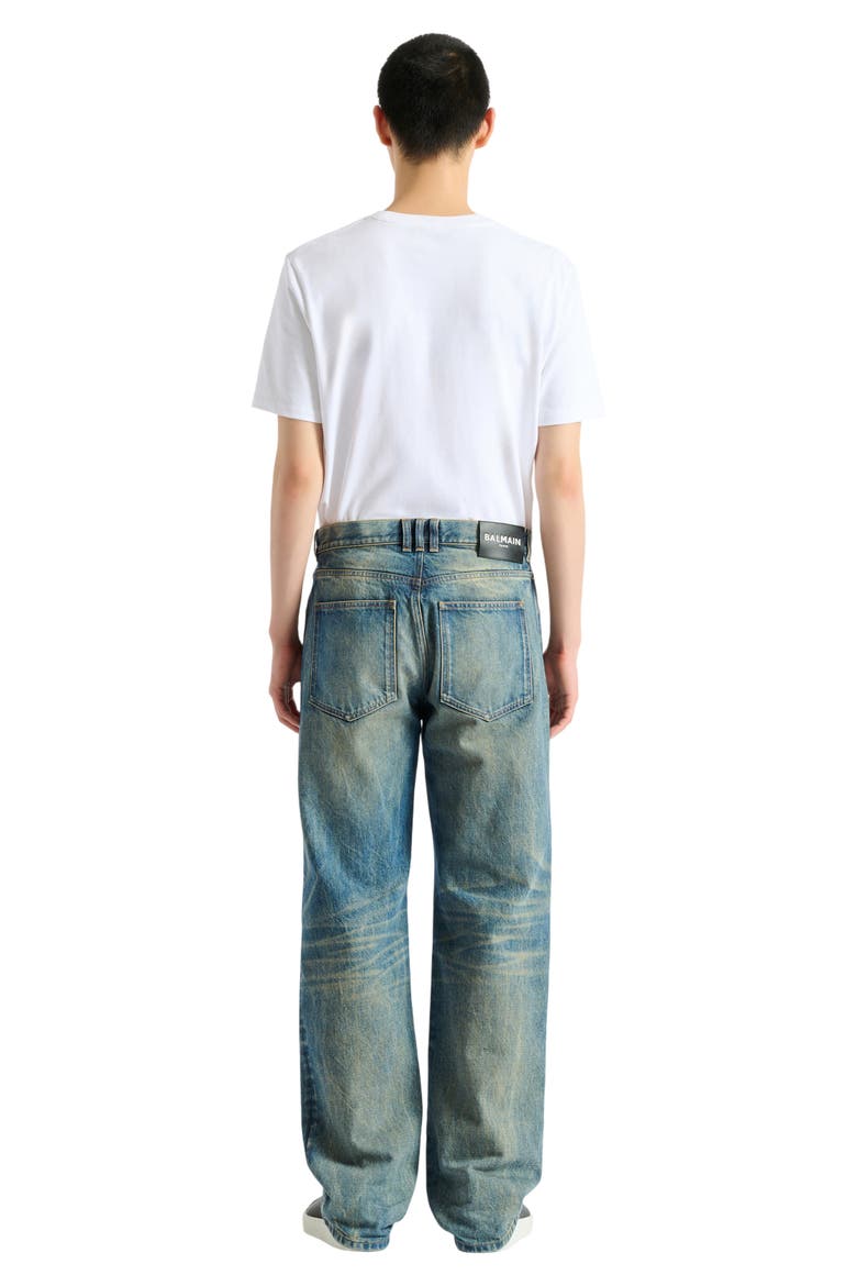 Loose-fit jeans in Vintage blue denim, Alternate, color, blue