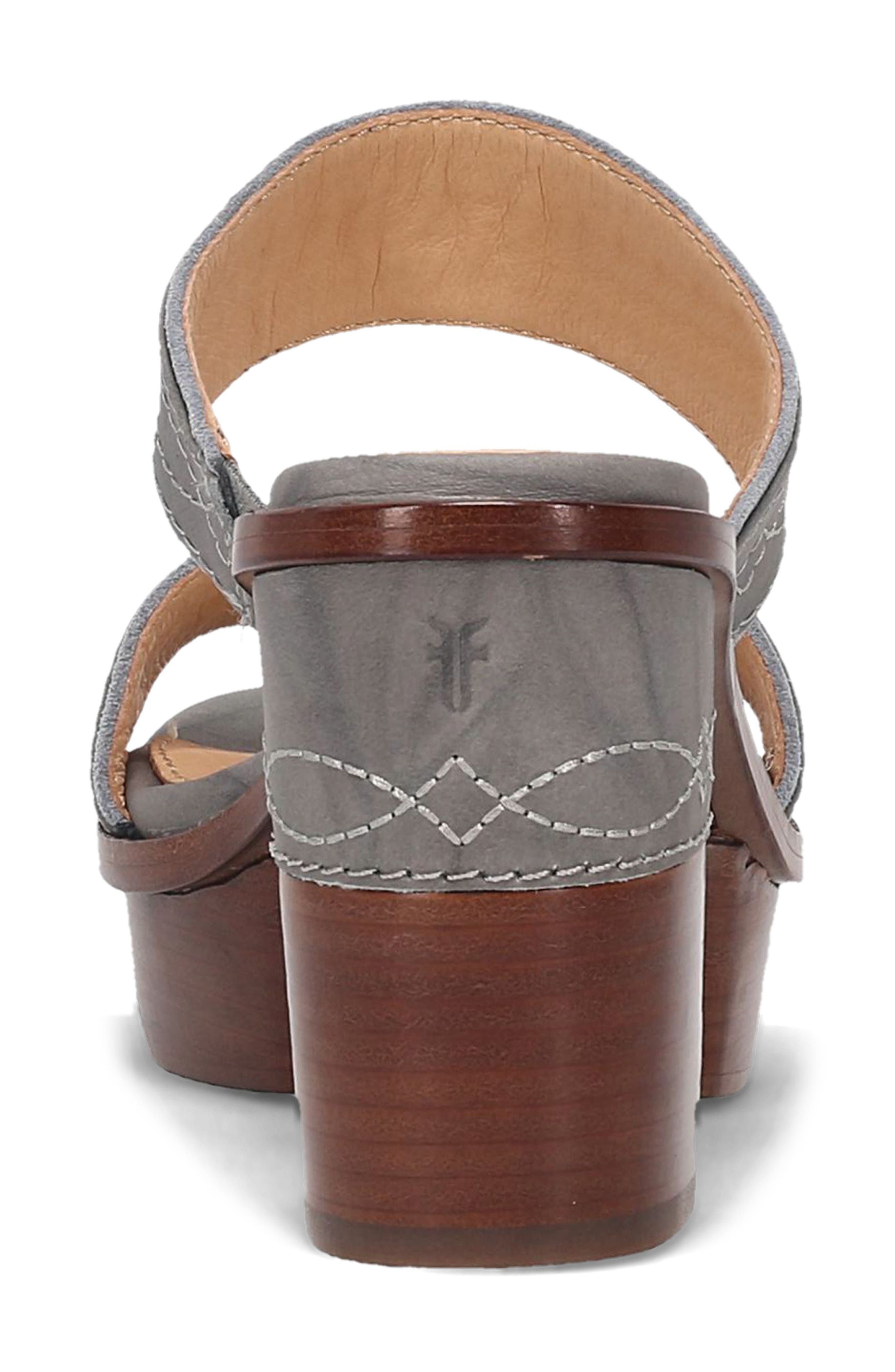 Frye Pipa Platform Sandal, Alternate, color, Grey Sky