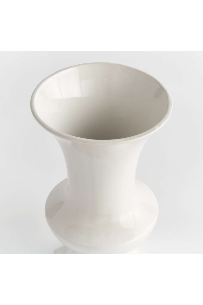 Antoinette Footed Vase, Alternate, color, White