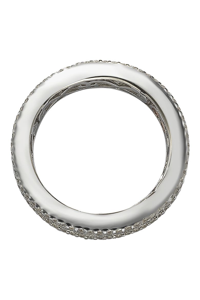 Square Cut CZ Eternity Band Ring, Alternate, color, WHITE