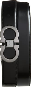 FERRAGAMO Reversible Leather Belt