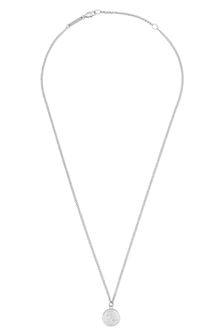 St. Christopher Pendant Necklace, Alternate, color, SILVER