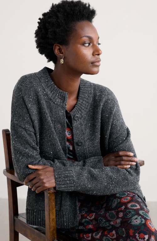Seasalt Cornwall Harbour Sands Wool Blend Cardigan In Gray