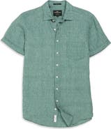 Rodd & Gunn Palm Beach Sports Fit Short Sleeve Linen Button-Up Shirt