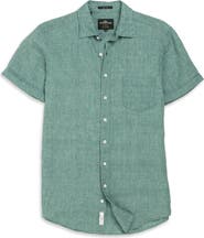 Rodd & Gunn Palm Beach Sports Fit Short Sleeve Linen Button-Up Shirt