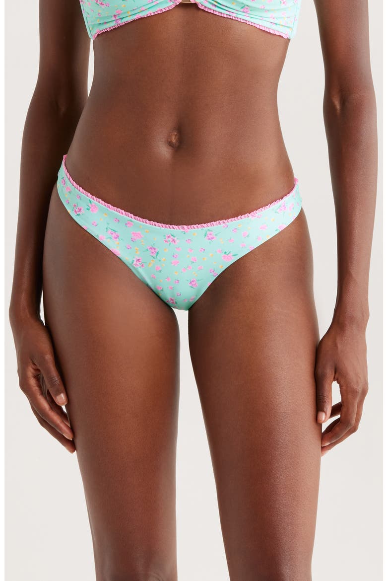 Decorative Minimalist Bikini Bottoms, Main, color, MINT MACARON