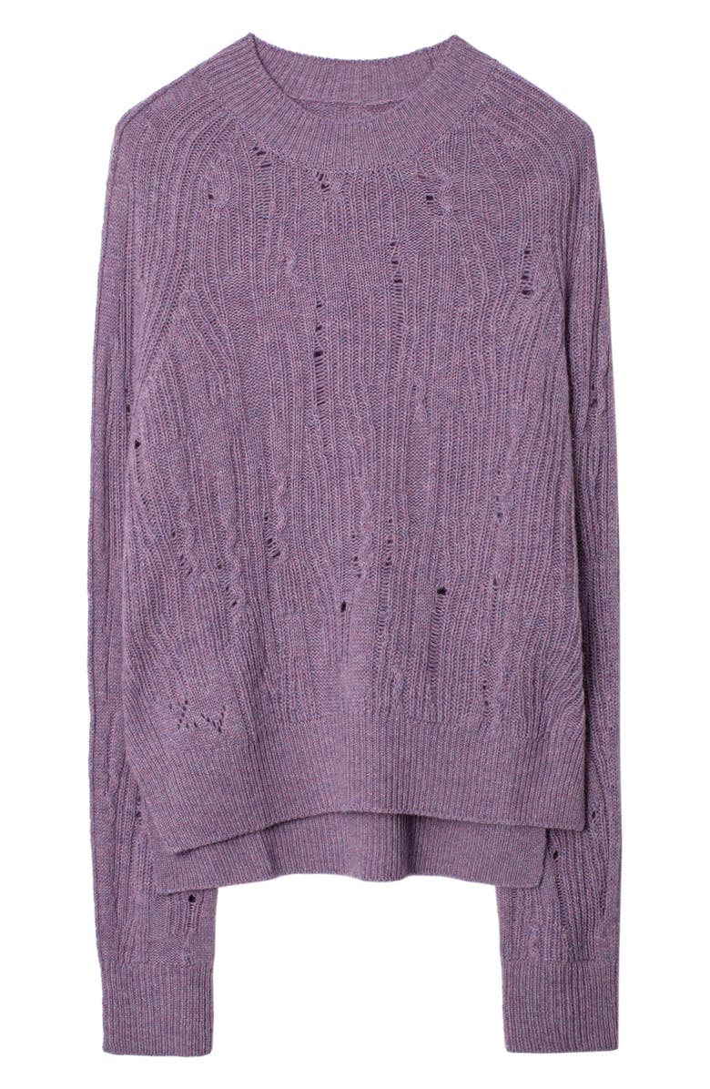 Zadig & Voltaire Lili C Destroy Sweater, Alternate, color,