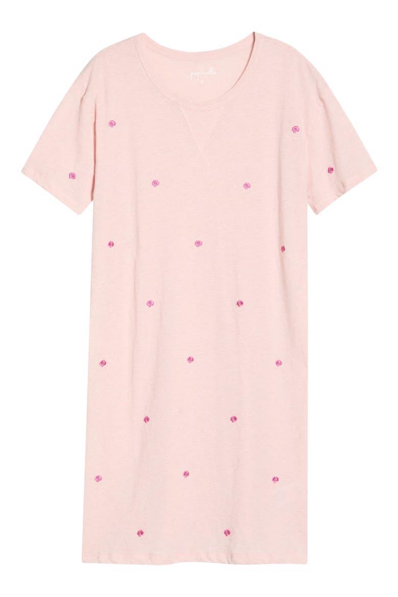 Jada Posy Organic Cotton Nightgown, Alternate, color, PETAL PINK