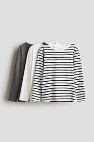 H&M 3-pack Long-sleeved T-shirts