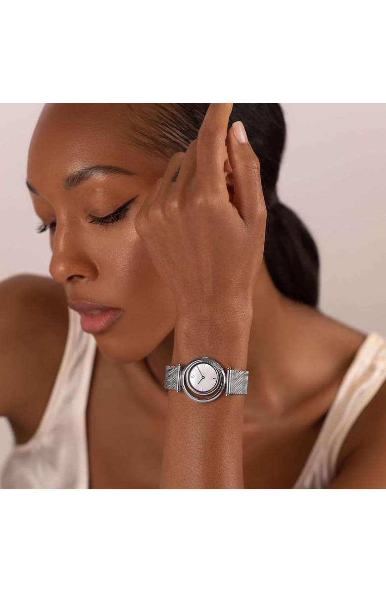 VANNA Eclipse Watch, Alternate, color, White Pearl-Silver