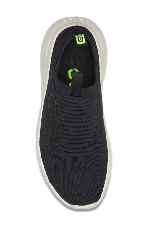 Oofos Oomy Zen Slip-on Sneaker In Black