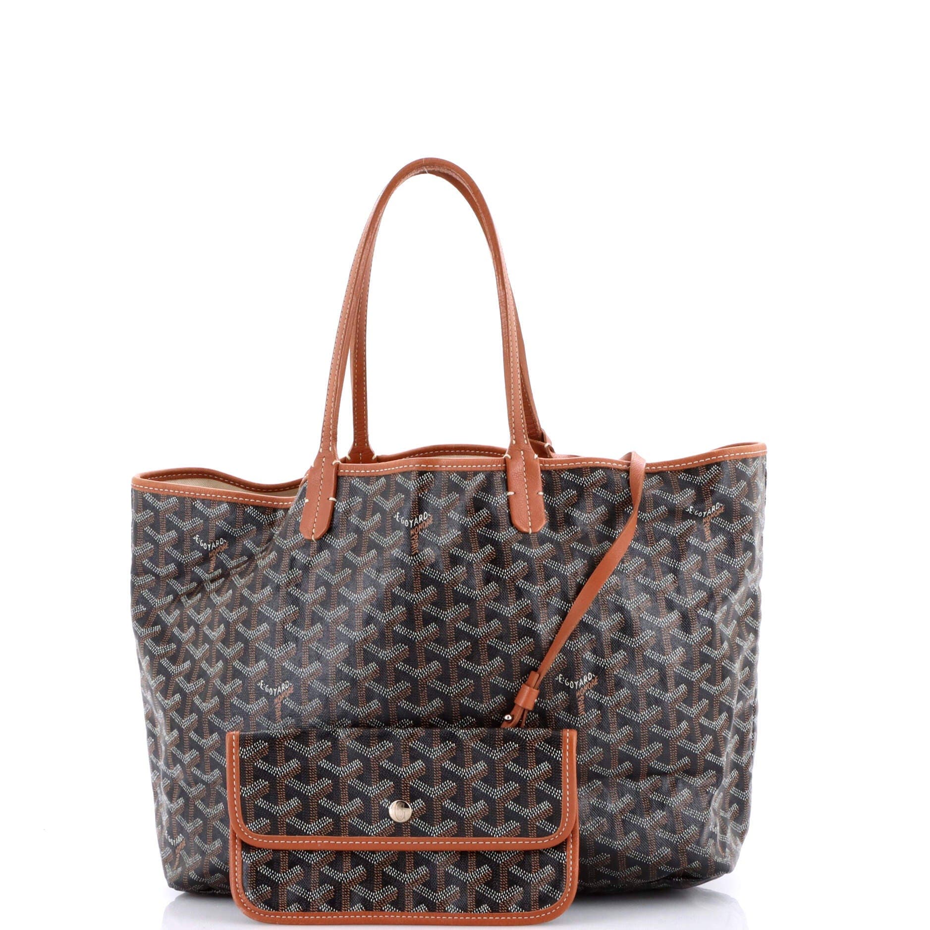 Pre-Owned Goyard Saint Louis Tote Coated Canvas PM, Alternate, color, Brown