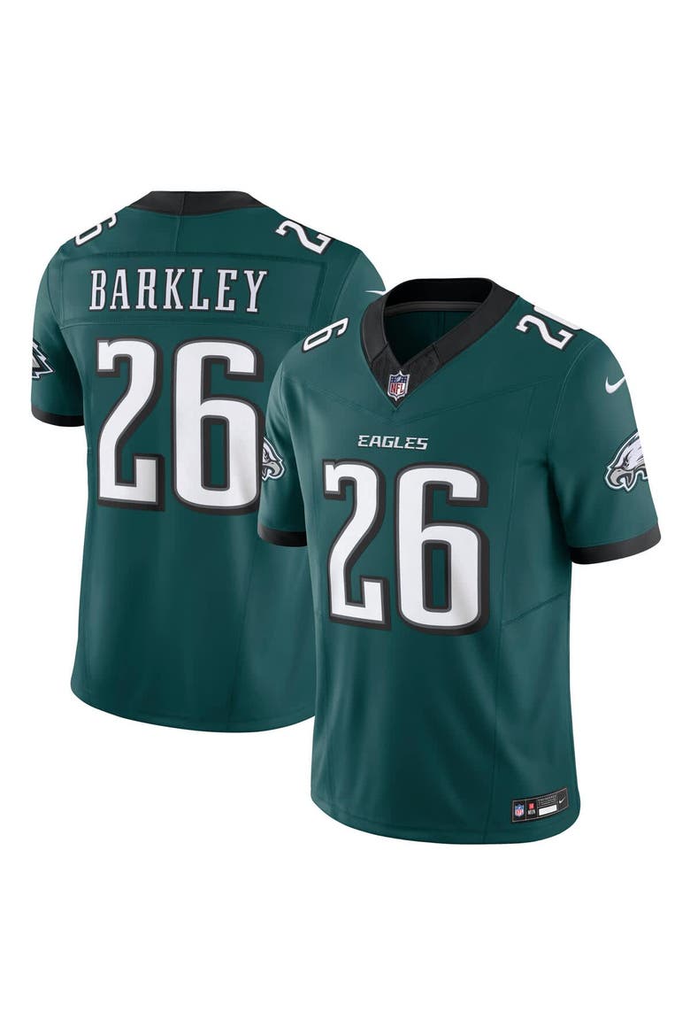 Men's Nike Saquon Barkley Midnight Green Philadelphia Eagles Vapor F.U.S.E. Limited Jersey, Main, color, Green
