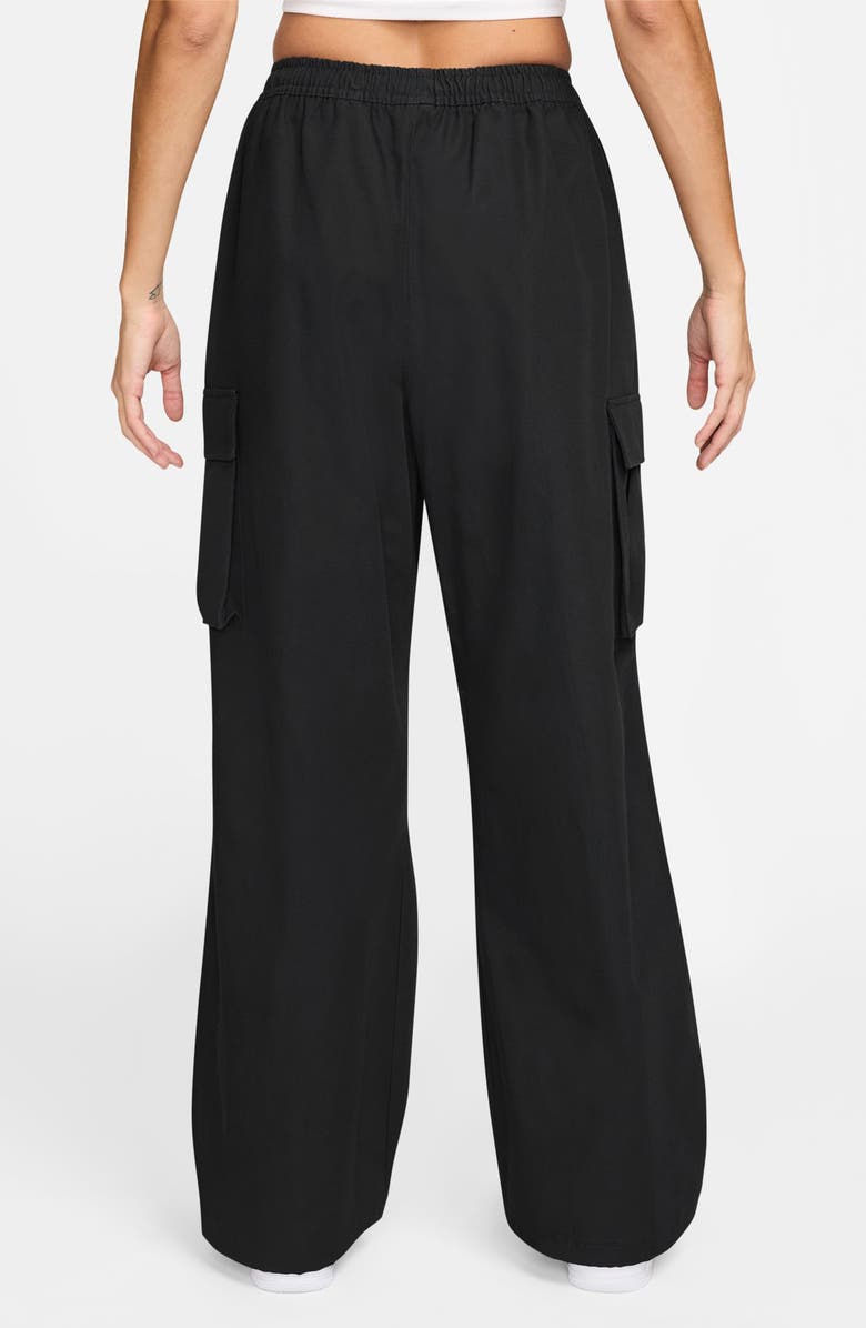 Nike Sportswear Loose Woven Cargo Pants, Alternate, color, Black/ Sail